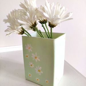 Hand painted acrylic vase